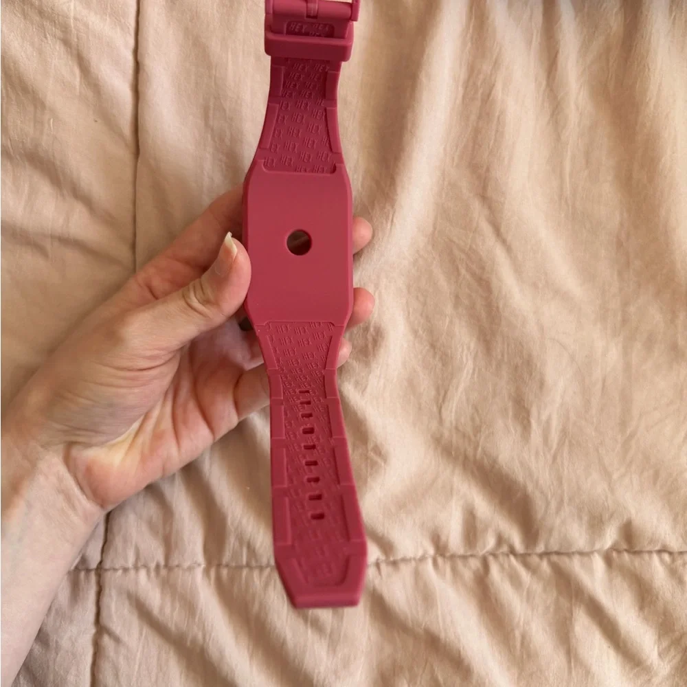 Red Silicone Smartwatch Band